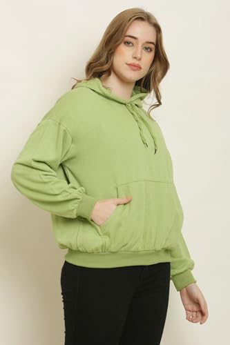 Image of CANIDAE Women's Sweatshirt & Hoodies, Fleece Material Full Sleeves, Women Winter Wear, Hooded Neck Regular Fit Long Sleeve Womens Sweatshirt || Small to 12XL || Plus Sizes ||