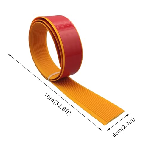Nez de marche antidérapant vert de 6 cm adhésif à texture dentelée triangulaire - 8