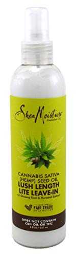 Shea Moisture Hemp-Seed Oil Length Leave-In 8 Ounce Pump (237ml) (Pack of 3)