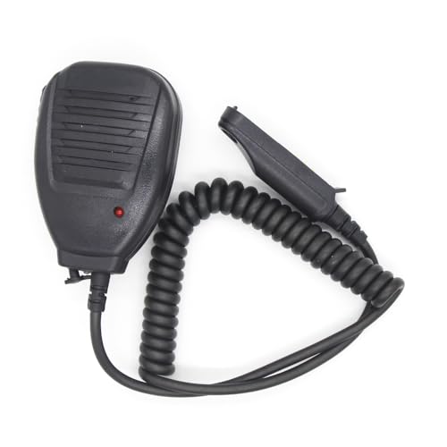 Asudaro Microphone à main talkie-walkie, microphone de haut-parleur de microphone d'épaule PTT Compatible avec BAOFENG A58 BF-9700 UV-9R Plus GT-3WP R760 82WP Accessoires de radio bidirectionnelle