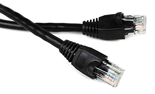 Hosa CAT-503BK Cat 5e Cable, 8P8C to Same, 3 feet