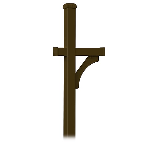 Salsbury Industries 4870BRZ Deluxe Mailbox Post 1 Sided, In-Ground Mounted, Bronze