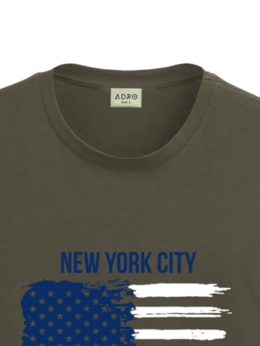 Image of ADRO Men's 100% Cotton Regular Fit T-Shirt
