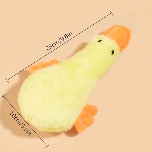 Brinquedo Interativo de Pelúcia Mordedor Sonoro Pato para Cães - EIDI PETS