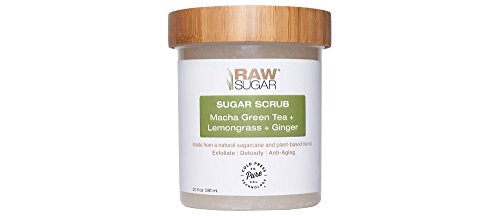 Raw Sugar Matcha Green Tea Lemon Grass & Ginger Sugar Scrub 20 oz