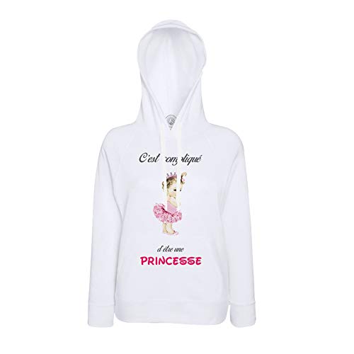 Sweat à capuche fille confortable fini les vêtements rêches pour votre enfant princesse