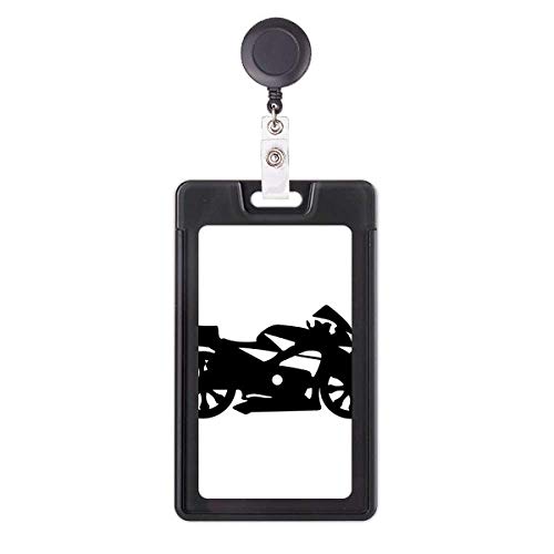 Porte-badge mécanique rétractable moto noir idéal pour vos trajets quotidiens