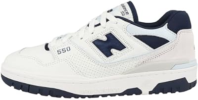 New Balance 550 Unisex Shoes Size 8.5, Color: White/Blue-White