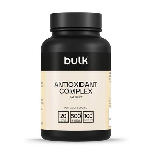 Bulk Antioxidant Complex Capsules, Supplement, Resveratrol, Co-Enzyme Q10, CoQ10, Pack of 90, 30 Servings, Packaging May Vary