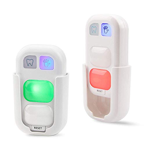 Timer Luxsway, 2 Minutes Teeth Brush Timer and 20 Seconds Hand Wash Timer for Kids Training Coach, Wireless Battery Powered Indicator Light 2Pack
