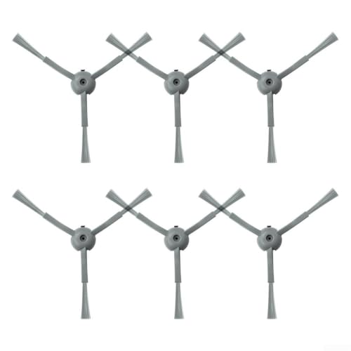 Lot de 6 brosses latérales de rechange pour aspirateur robot Haier HSR Home pour aspirateur robot M3 Maintient les performances de niveau d'usine