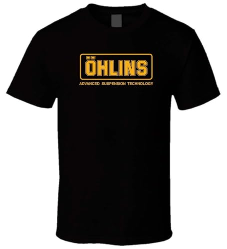 AEFDHGSN Ohlins Racing Suspension 3 Black T Shirt M