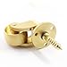 Luomorgo 4 Pcs Universal Stem Casters Brass Castor Heavy Duty 360 Degree Rotation Swivel Wheels Hardware Movable for Furniture Trunk Box Sofa Trolley Chairs Cabinet Bed