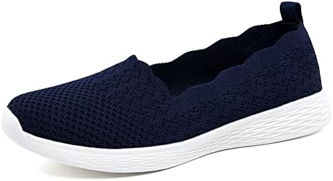 Puxowe Damen Slip On Sneaker Leichte Atmungsaktiv Sportschuhe Turnschuhe Bequem Freizeitschuhe Walking Schuhe Outdoor Fitness