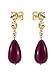 Ted Baker London Pearsti Statement Crystal Bead Drop Earrings for Women (Gold/Plum and Golden Crystal)