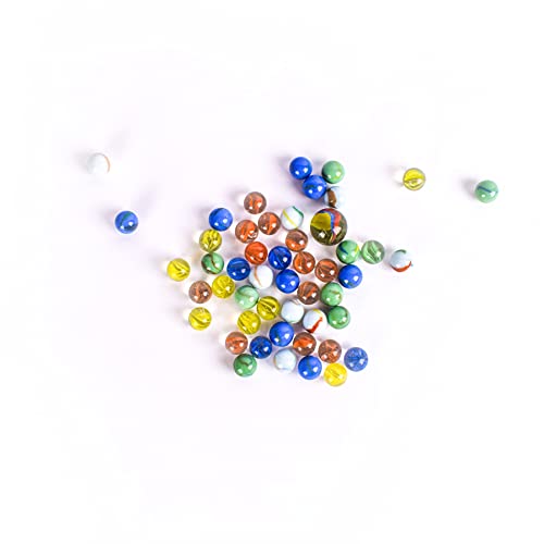 image for Sunny Days Entertainment 50 Piece Marbles - Colorful Glass Marble for 
