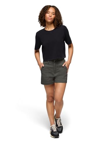 T-Shirt Court Femme Prana Crop Tee en Coton Bio pour le Sport