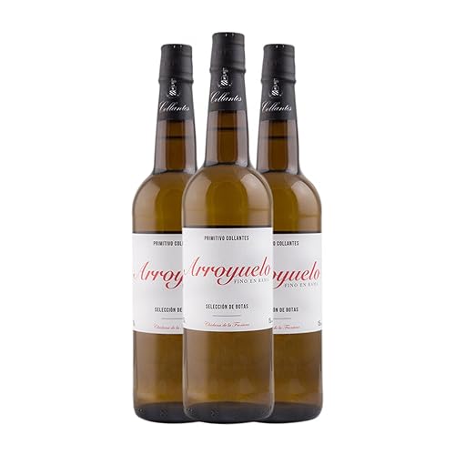 Primitivo Collantes Fino Arroyuelo en Rama Palomino Fino Jerez-Xérès-Sherry 75 cl Vino generoso (Caja de 3 Botellas de 75 cl)