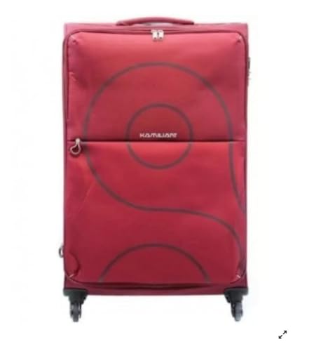 Image of American Tourister Kamiliant 70 Cms Medium Check-in Polyester Soft Sided 4 Wheels 360 Degree Rotation Luggage /Speed Wheel Suitcase /Trolley Bag (Grey), Trolley Bags for Travel (Brown)