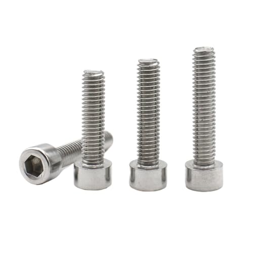 50/100個 M1.6 M2 .5 M3 DIN912 ローレットなし 304 A2-70 ステンレス鋼 六角穴付きシリンダーキャップヘッドスクリューボルト(14mm,M3 50pc)