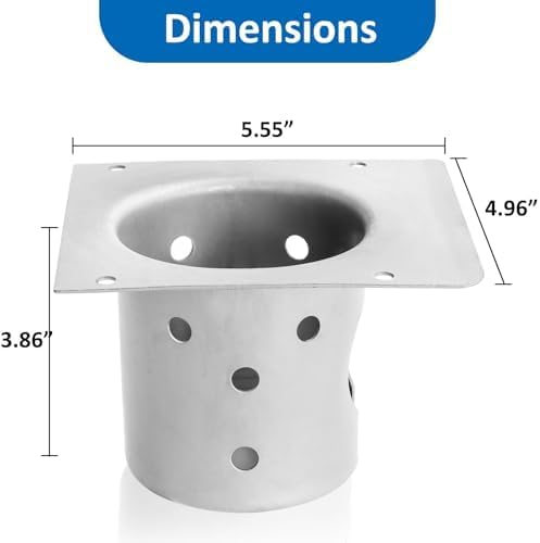 Vista 2 de Piezas de repuesto mejoradas para ollas de combustión de fuego para Pit Boss Pro Series II 1150 1600 parrillas FirePot para Pit Boss PB1150PS2