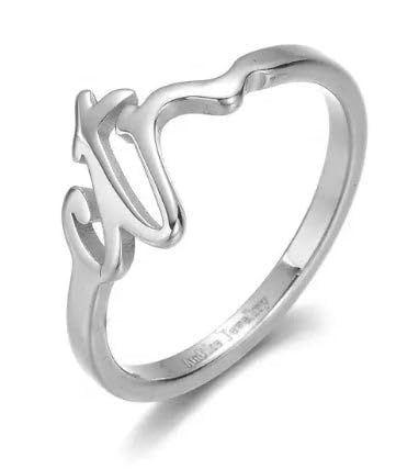 One Moment In Time J103 Sizes 4-10 Cursive Small Stainless Steel Ring Mormon LDS CTR