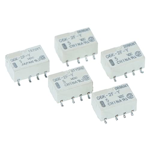 Relé de señal G6k-2f-y DC 5V SMD de 8 pines componentes de conmutación 5 piezas 5