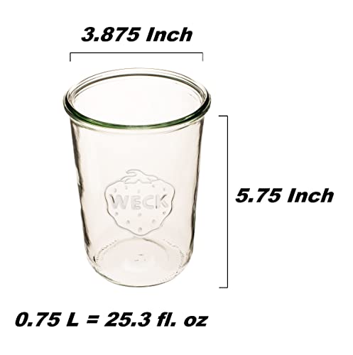 image for 743 Weck Mold Jars made of Transparent Glass - Eco-Friendly Canning Ja