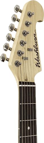 Washburn Sonamaster 6 String Solid-Body Electric Guitar, Right, Sunburst (Sdfsb) #TOP6