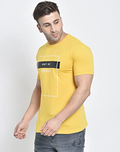 Image of Dshow Pure Cotton Printed Men's T-Shirts,(Pack of 01)
