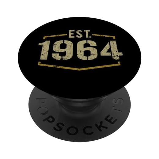 Diseño de cumpleaños de 1964 estilo vintage establecido en 1964 PopSockets PopGrip Intercambiable