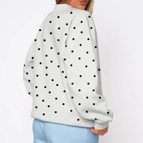 Rikbuig Oversized Sweatshirt Women Crewneck Fleece Pullover Sweatshirts - image 6