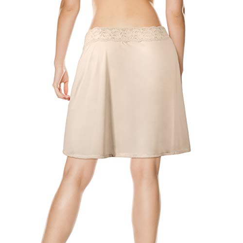 Vassarette Women's Body Foundation Half Slip 11072, Vass Latte, Medium #TOP2
