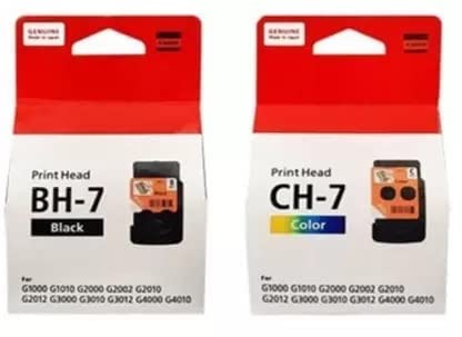 BH-7 Black & CH-7 Colour Compatible with Canon Printer G Series G1000, G2000, G3000, G4000 Printer Black + Tri Color Combo Pack Ink Cartridge-image-42