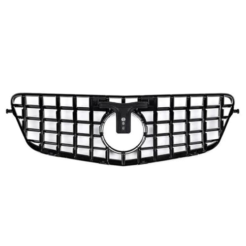 Rejilla de capó superior para W212 Clase E 2010-13, parrilla elegante de 4 puertas Black Silver 4