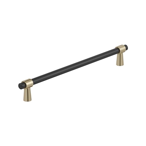 Amerock 10-1/16" Mergence Matte Black/Golden Champagne Drawer Pull