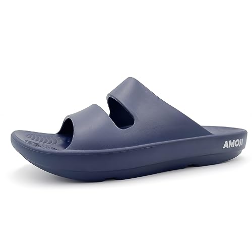 Amoji Men Recovery Slide Women Arch Support Slides Thick Orthopedic Sandal 1555 7.5-8.5 Women/6-7 Men 1555navy