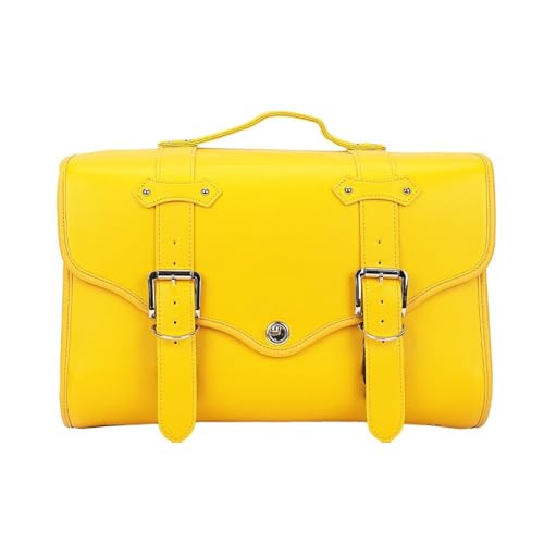 Sac de selle moto universel étanche jaune pour partir en road trip en BMW R1200GS