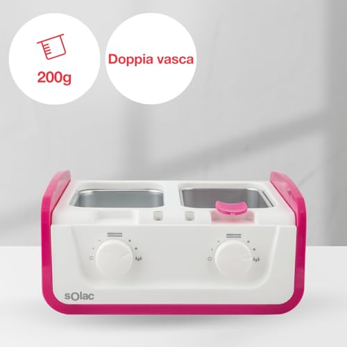 Solac – Scaldacera Professionale DC7502 Epil Pro Wax 325W | Doppia Vaschetta | Filtro Riutilizzabile | Termostati Indipendenti | Zone Sensibili E Viso | Senza Strisce | Tutti I Tipi Di Cera | Bianco - 3