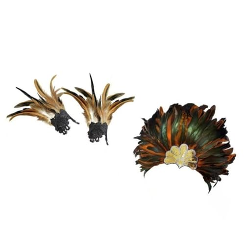 Accesorio de plumas contemporáneo para cosplay creativo y sesiones de fotos temáticas de moda