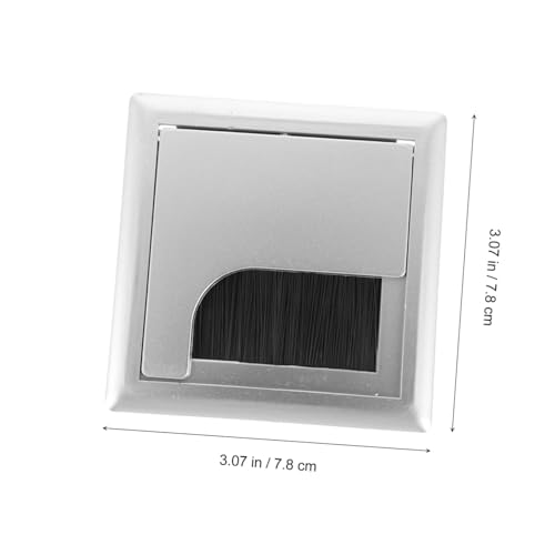 OSALADI 4 piezas Tapas para agujeros de cables con diseño de cepillo para gestión de cables, cubiertas de orificios para escritorios de oficina, gabinetes de TV y muebles decorativos y prácticos miniatura 2