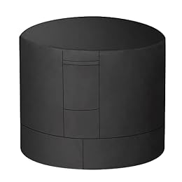 Little World Air Conditioner Cover For Outside Unit, Universal Veranda Winter AC Cover American Standard Furniture Central Outdoor Vent Full 34x34x29 Inch, Round