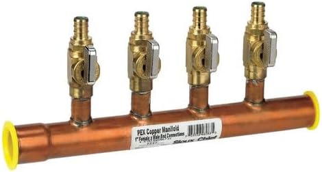 Replacement for Sioux Chief 672XV0431PK 4 Port Manifold 1‘ CTS T X 1‘ D PEX Copper Replaces Parts
