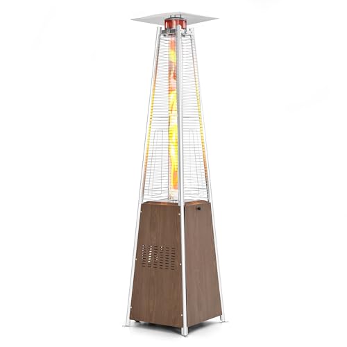 Nuu Garden Pyramid Patio Heater with Wheels