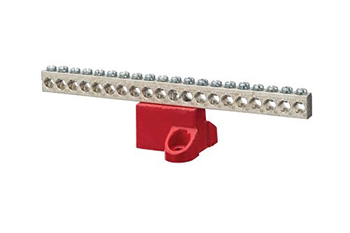 Barra de tierra aislada de aluminio para cableado eléctrico de 2,31 cm 2