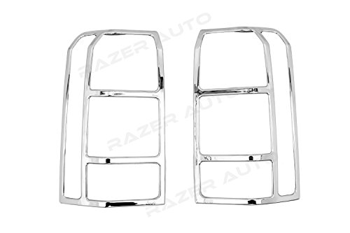 Razer Auto Chrome Tail Light Bezel Trim Cover for 2007-2014 Jeep Patriot