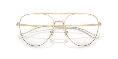 COACH HC7182 Sunglasses, Shiny Light Gold/Clear Blue Light, 56 mm - image 5