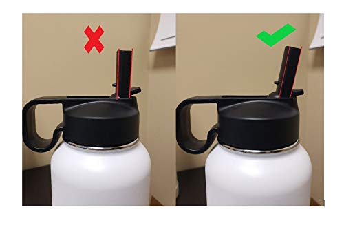 Thermoflask Double Wall Vacuum Stainless Steel Insulated Water Bottle With Two Lids, 24 Ounce, Black #TOP5