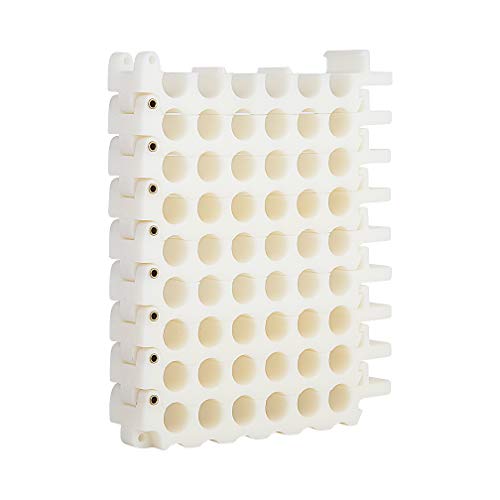 Cable Comb Tool 48-Hole Cable Dresser, Bundler and Organizing Tool for Data Center, Server Rooms and Machine Room Wire Management and Organizer (6 holes x 8 rows, White)