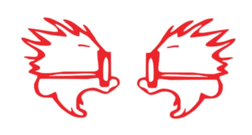Image of Calvin Speed Decal | Red | Made in USA by Stick This! | Sticker for Car or Truck Windows, Laptop, Water Bottle, Tablets etc. | 3.5 x 3.75 | (2, Red)